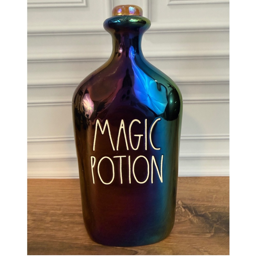 Rae Dunn Iridescent Apothecary Bottle Halloween‎ Decor Magic Potion 2022